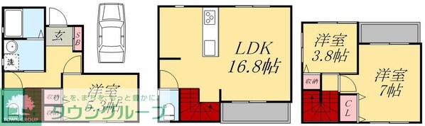 仮称柴又2丁目戸建の物件間取画像